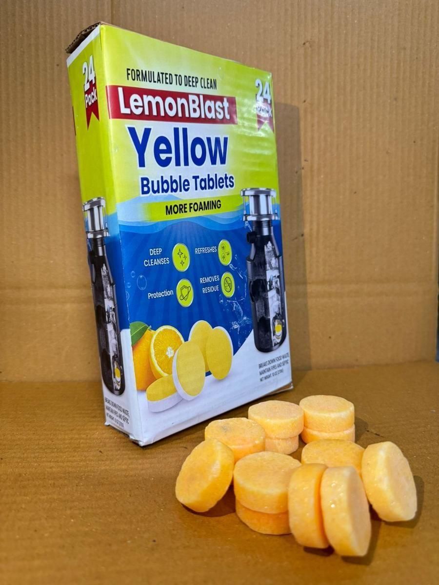 LemonBlast Yellow Bubble Tablets🍋🍋 (BUY 12 GET 12 FREE)