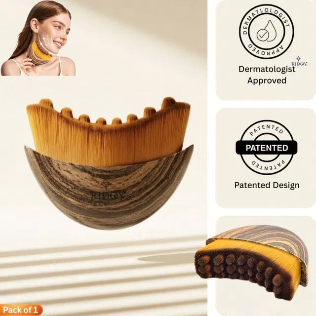 Lymphatic Contour Face Brush - Facial Massager for Jawline, Chin & Neck